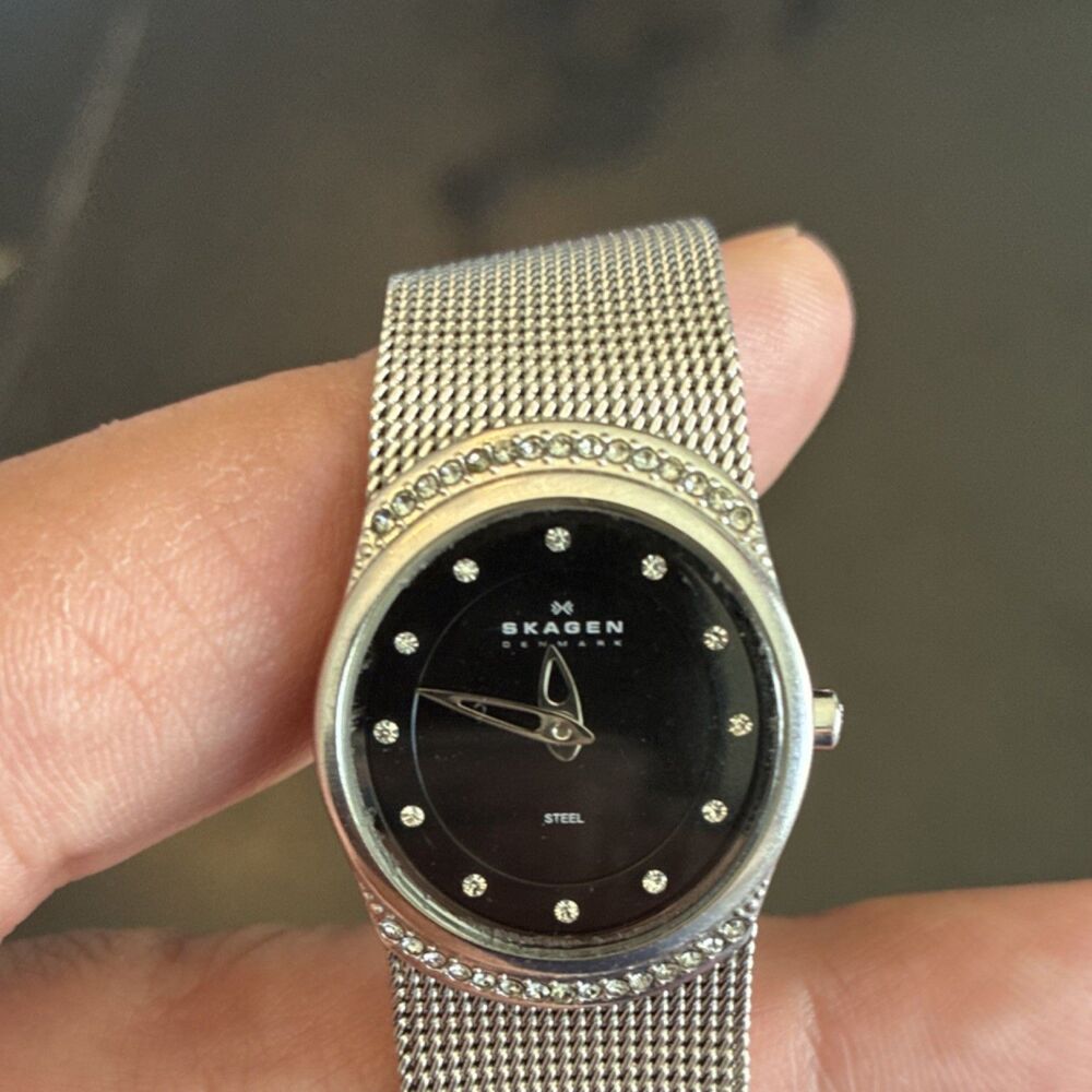 Skagen Denmark Womens Watch Diamond Silver Tone 686XSSSB